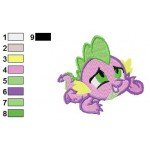 Dejected Spike My Little Pony Embroidery Design